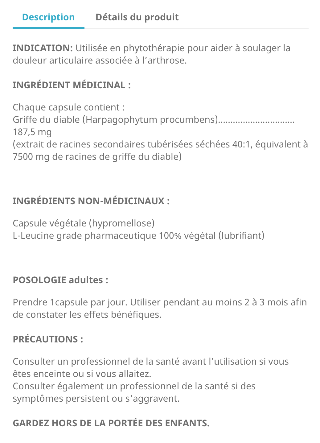Griffe du Diable 187.5 MG – Image 2