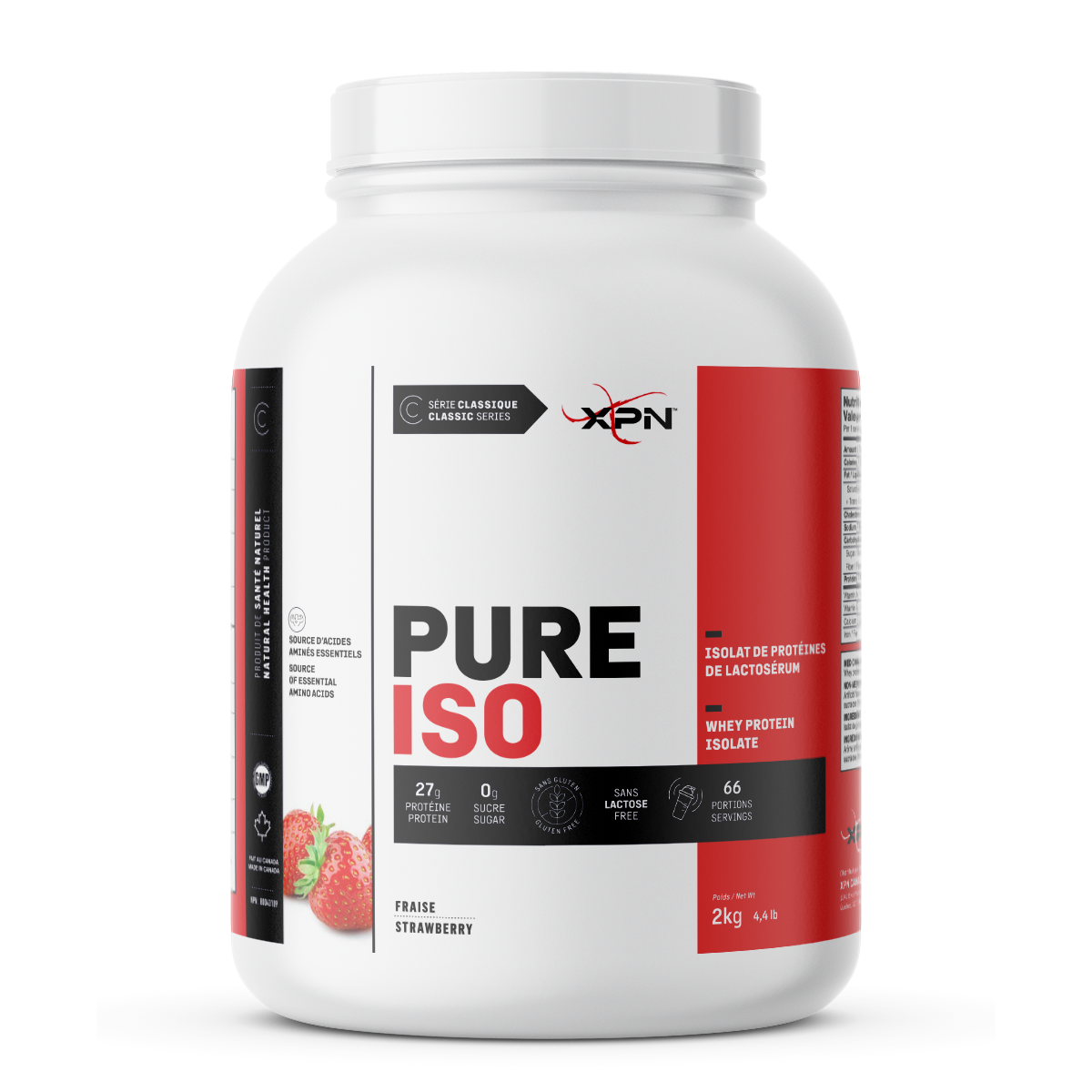 Pure Iso - Fraise - 2kg / 4.4lbs